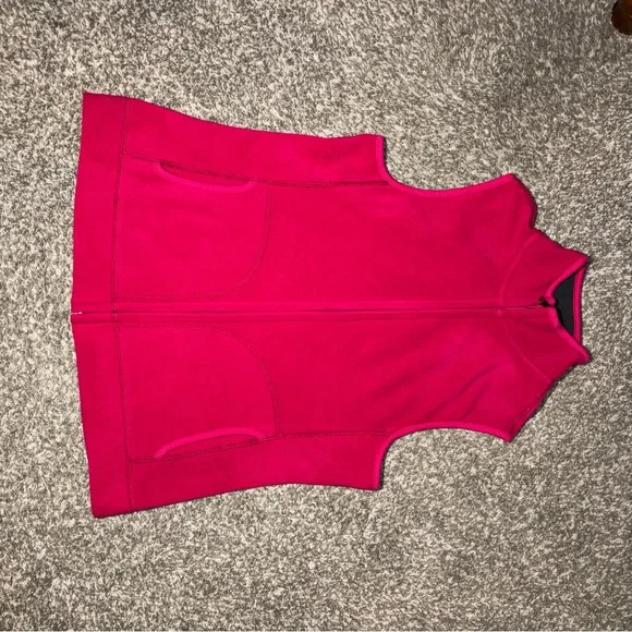 Old Navy Hot Pink Fleece Vest L - Picture 2 of 7